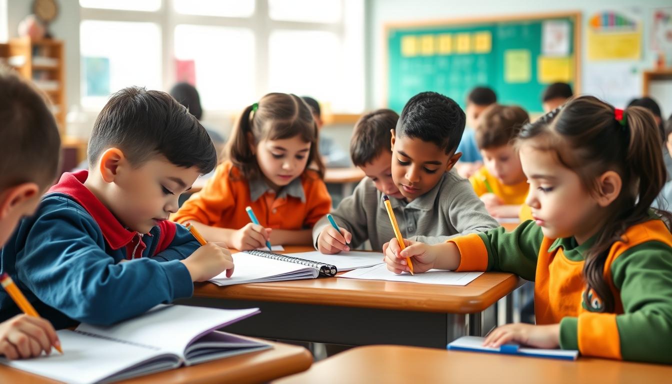 Students working in research laboratory